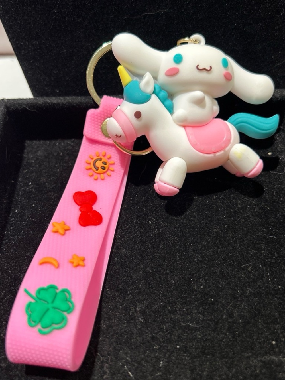 Pink Unicorn Keychain Plush Charm
